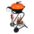 Barbecue elettrico con griglia a forma di S